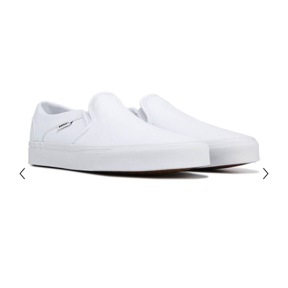 White Vans Slip On Shoes